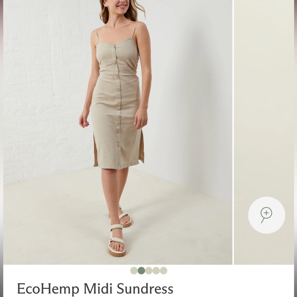UpWest EcoHemp Midi Sundress - Size Medium NWT